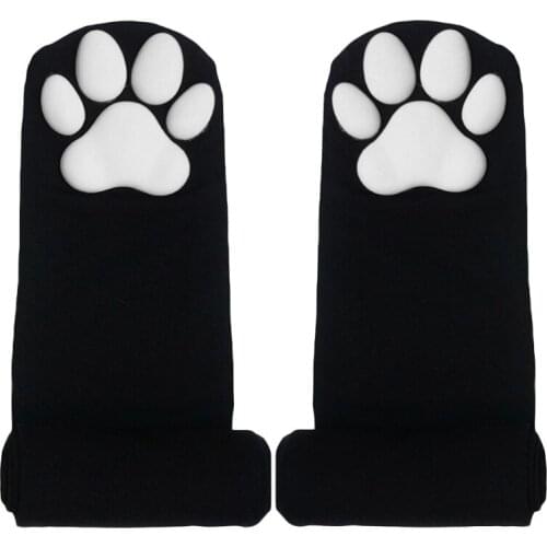 Women Girls Anti-Slip Over Knee Socks Kawaii Kitten Paw Pad Thigh High Stockings