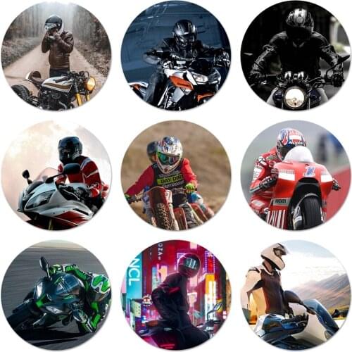 The Motorcycle Motorbike Icons Pins Badge Decoration Brooches Metal Badges For Backpack Decoration