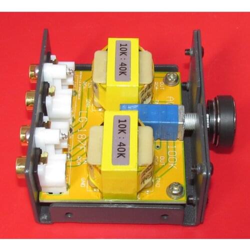 10K: 40K, 10K: 90K Permalloy transformer assembled passive front stage, voltage "gain" 2-3 times