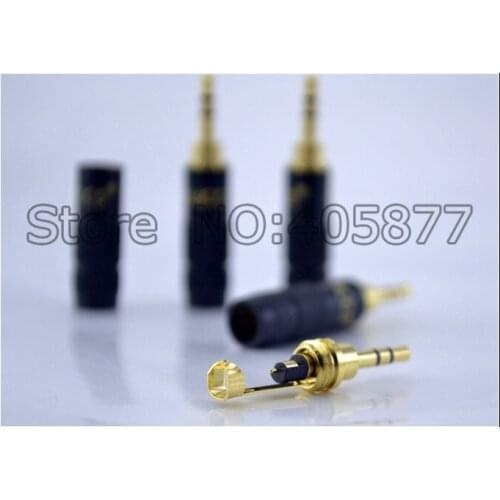 2pcs Paliccs 3.5mm 3 Pole Male Repair headphone Jack Plug Metal Audio Solder Adapter