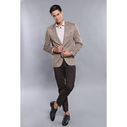 Beige Men Jacket Wessi