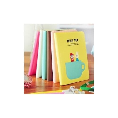 8.5*11.5cm multicolor milk tea Notepad book Note pad Memo(1piece)(PVC Shell) Notebook