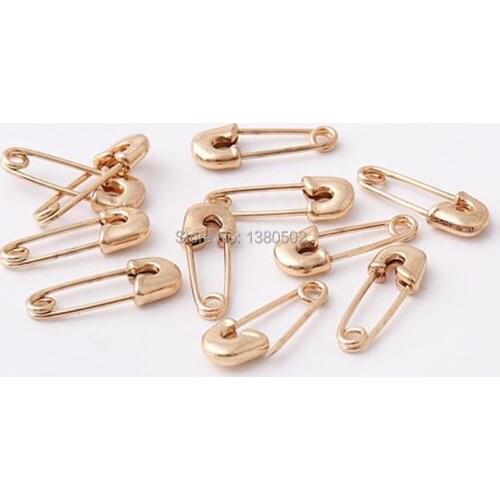 20pcs light gold Color safety pins Sewing knitting tool Brooch garment accessories 20*8mm