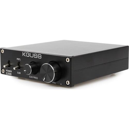 KGUSS G300 TPA3225 300W HIFI Class D Subwoofer PBTL Power audio Amplifier NE5532 AMP Bass Adjustment Mono Channel