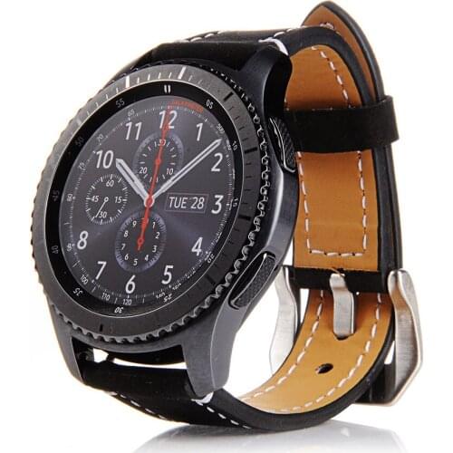 Leather Bands for Samsung Galaxy Watch 46mm Wristband 22mm bracelet for huawei watch gt 2/Galaxy S3 Classic Frontier strap belt