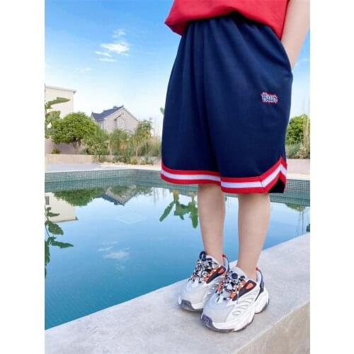 2021 Summer Kids Shorts 2-9 Y Baby Boys Causal Loose Soft Thin Short Pants Breathable Striped Sport Shorts for Boy Child Shorts