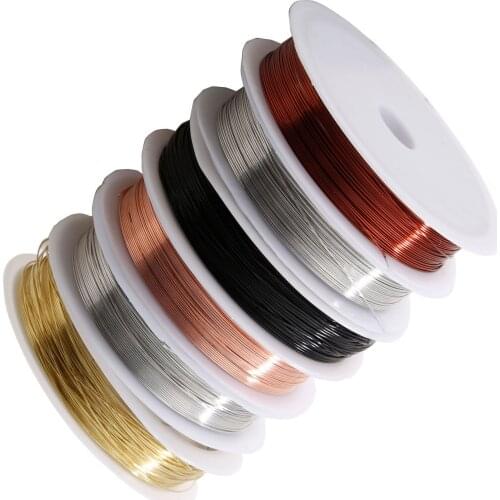 0.4mm copper wire jewelry accessories DIY handmade copper wire 6 color combination packaging