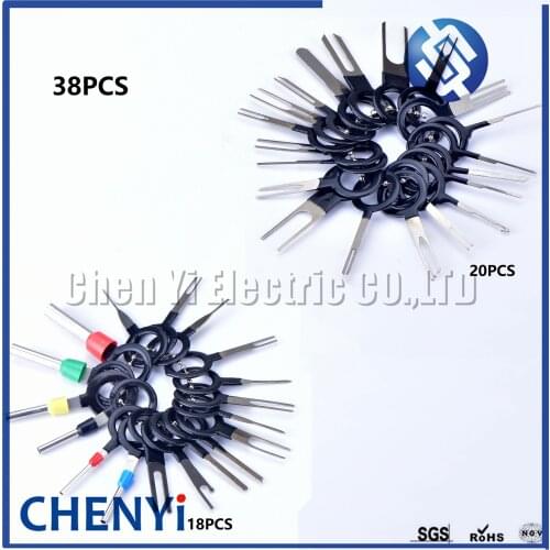 38pcs Car plug terminal removal tool set terminal Pin retractor pick needle harness terminal Needle ejector tool Needle retract