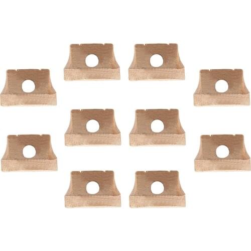 Professional Pack Of 10 Wooden Erhu Bridges String Instrument Accessory Parts