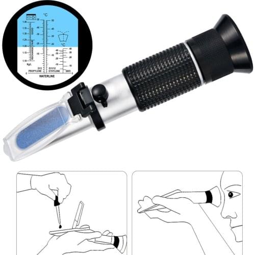 Newest ATC Refractometer for automotive antifreeze tester antifreeze water battery wiping washing Refractometer