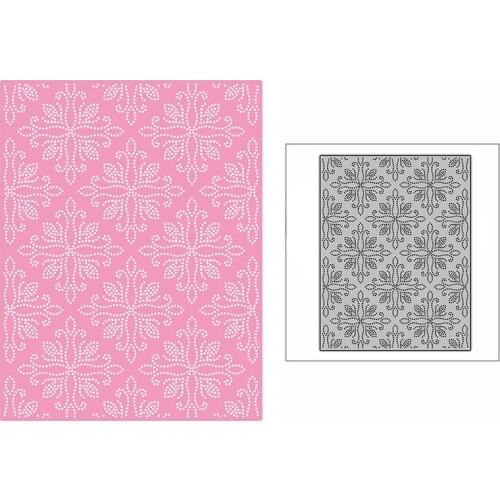 New Dotted Lace Diamond Background Plate 2021 Metal Cutting Dies for DIY Scrapbooking and Card Making Embossing Craft No Stamps