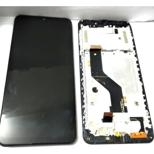 Original Touch Screen + LCD Display With Frame Digitizer Assembly Replacement Parts Accessory For OUKITEL C19,Used