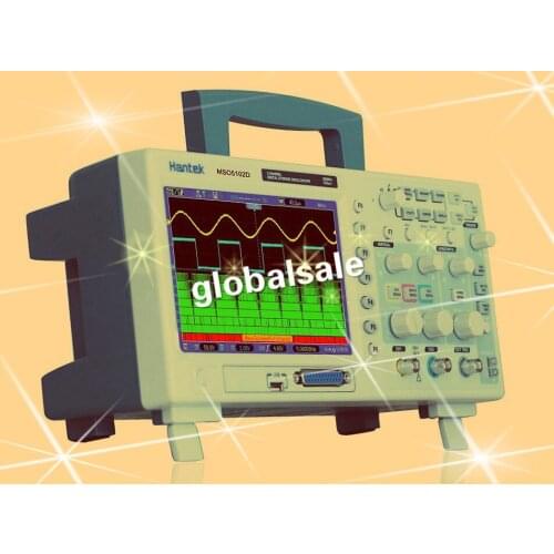 FREE SHIPPING Hantek MSO5102D 100MHz 2 Ch 1GSa/s Oscilloscope 16Ch Logic Analyzer 2in1 800x480