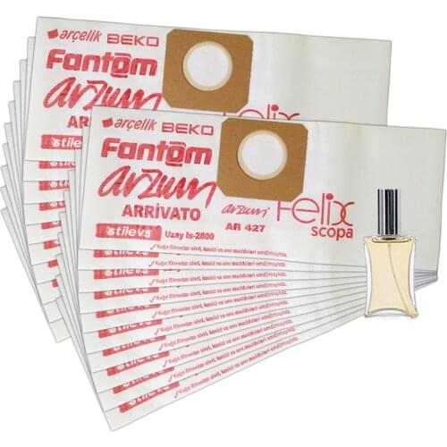 Vacuum Cleaner Dust Bag Compatible Brand Model Phantom S Ocean WF 5100 Broom Paper Dust Bag (20 Pieces) HT-TT0004-20-56