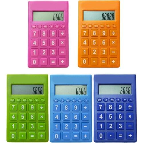 Lovely Mini Portable 12 Digit Calculator Student Gift School Office Supplies