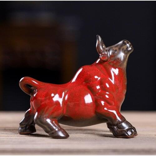 BULL SCULPTURE CERAMIC BULLS STATUE HOME DECOR STATUES FOR DECORATIVE HOME DECORATION ACCESSORIES NORDIC