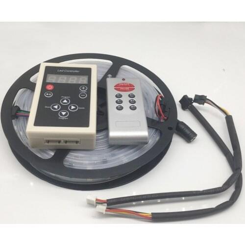 5m RGB dream magic led strip DC12V 6803 IC IP67 waterproof LED Strip 5050 SMD 150LED flexible light+133 Program RF controller