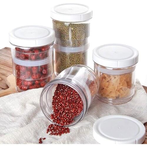 Telescopic Sealed Can Storage Jar Container PP Stretch Coffee Beans Non Slip Moisture-proof Easy Clean Fresh Preservation Vacuum