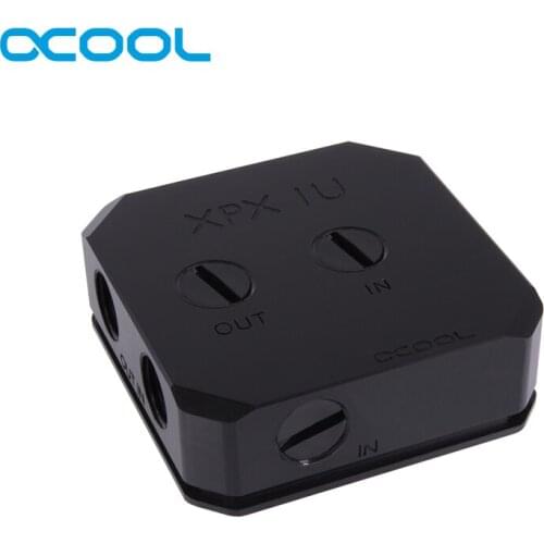 Alphacool Eisblock XPX 1U CPU Water Block Compatible AMD AM4,AM3,AM2,INTEL1200,115X,2011,2066 Cooler, Acetal Black Version
