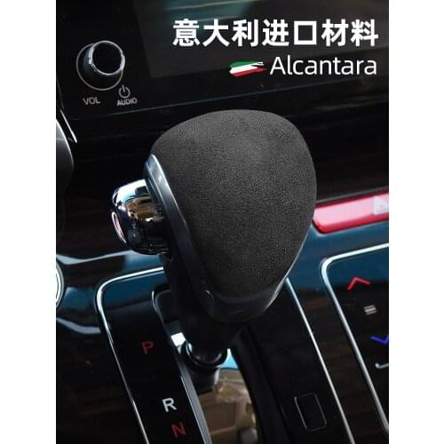 For Honda Odyssey 15-21 Elysion 16-21 Alcantara Suede Gear Head Cover Interior Modification Gear Handle Lever Decorative Cover