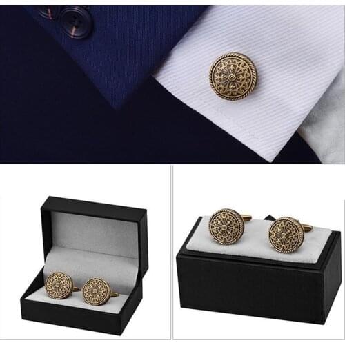 1 Pair of Vintage Antique Button Cufflinks 20mm for Sports Suits