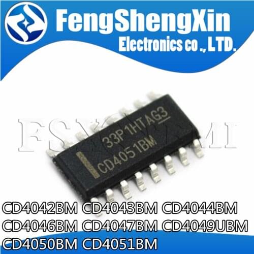 10pcs/lot CD4051BM CD4051 SOP-16 8-Channel Analog Multiplexer IC