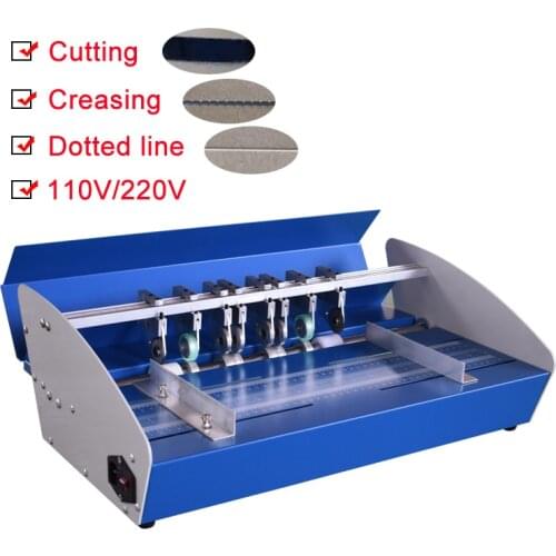 110/220V 18" 460mm Electric Paper Creaser Scorer Perforator Paper Cutter 3in1 A3 Paper Folding Machine Scoring Creaser