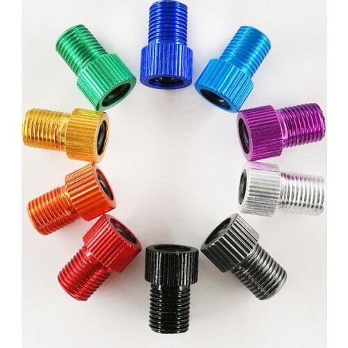 500pcs Alloy Presta Tire Valve Adapter Caps Road Bike Adaptor French Air Valve Convert to US Valve Tube Pump Tool Accessories