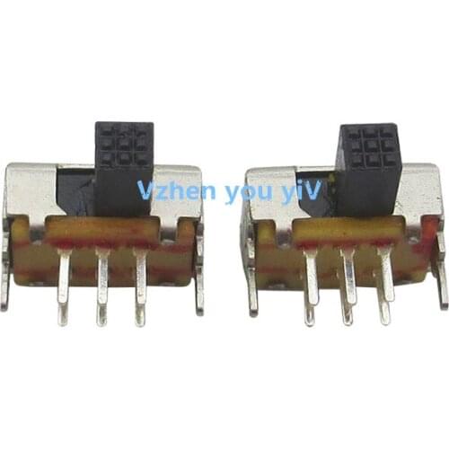 80pcs/lot SK22D02 toggle switch flapper SK-22D02 2P2T two double block 6PIN horizontal double switch pins SK22D02G6