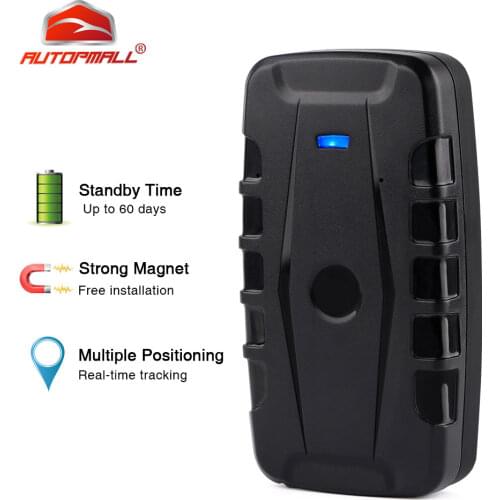 GPS Tracker Car Locator 2G Vehicle Tracker GPS Waterproof Magnet 6000mAh Long Standby Time Voice Monitor Free Web APP PK TK905