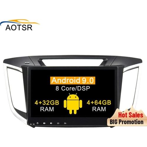 Android 9.0 Car DVD GPS Multimedia Player For Hyundai Creta ix25 2014 2015 Car DVD Navigation Radio Video Audio Car Player 2 din