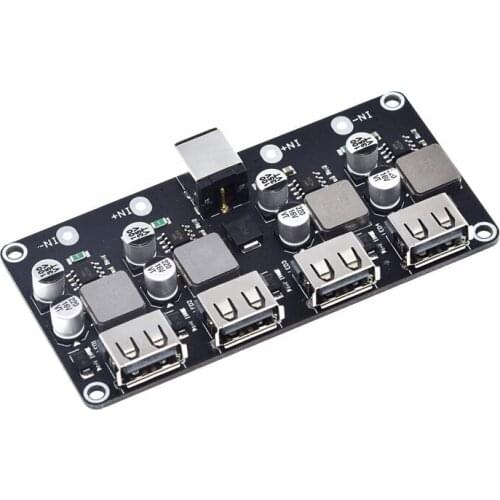 QC3.0 QC2.0 USB Fast Charger Board 4XUSB Port DC-DC Converter DC12V-30V To DC 3-12V Charging Circuit Module