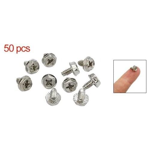 50 PCS Quadrex Head Short Computer Case Motherboard Screws Drop shipping