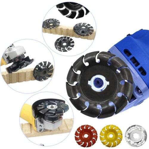 12 Teeth 90x16mm Multifunctional High Hardness Wood Carving Disc Angle Grinder Accessories Woodworking Tool Bore Shaping Disc