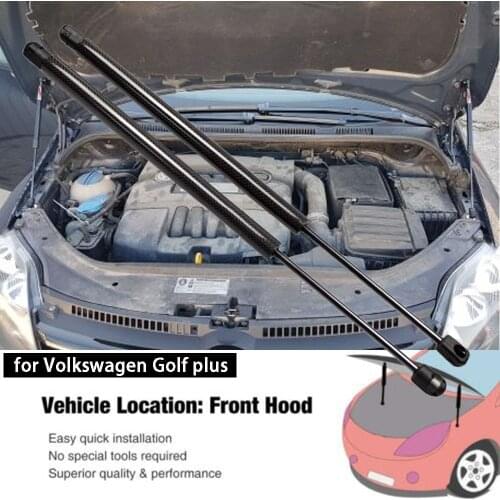 For Volkswagen VW Golf plus 2009- 2014 Front Hood Bonnet Modify carbon fiber Gas Struts Shock Damper Lift Supports