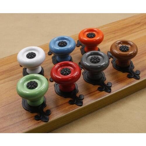 Ceramic Handles and Pulls Vintage Dresser Handles Furniture Hardware