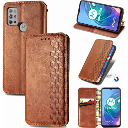 For Moto G30 G10 2021 Shell Leather Wallet Flip Case for Motorola G20 G60 Rero Luxury Case Moto G30 G 20 G 10 60 Stand Cover