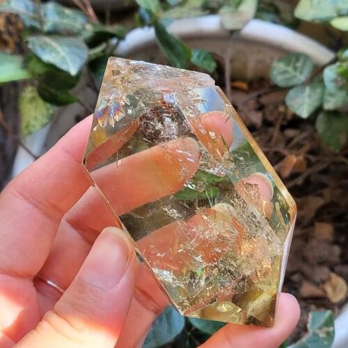 Natural Citrine Quartz Crystal Mineral Specimen Wand Point Tower Healing Home Decoration Collection