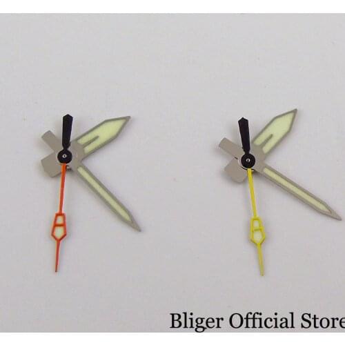 New Green Luminous Automatic Watch Hand Needles for Japan NH35A NH36A 7S26 4r35 7002 Yellow Second/Orange Hand