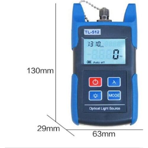 Handheld Mini TL-512 Fiber Optical Laser Light Source 1310/1550nm Fiber Optic Laser power meter SC/FC Universal Connector