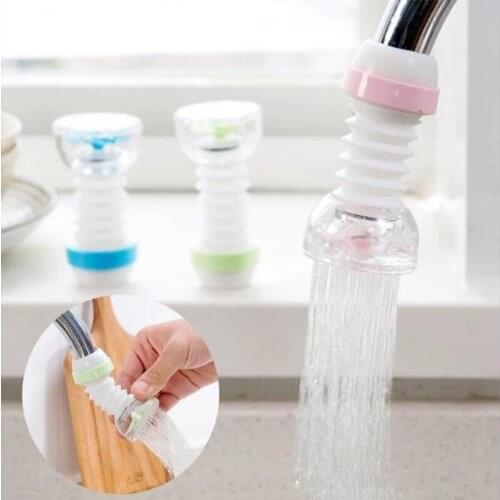 360 Degree Adjustable Water Tap Extension Filter Shower Water Tap Bathroom Faucet Extender Home Kitchen Accessories