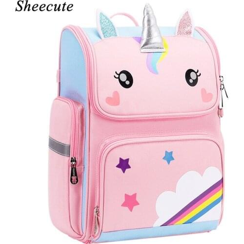 Cartoon Childrens School Bag Cute Student Backpack Teenage Girls Bags Waterproof Large Capacity Casual Backpack Kids Book Bag
