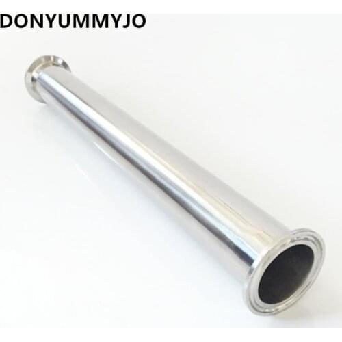 1.5"OD 38MM Sanitary Spool Tube Ferrule 50.5MM Flange +PTFE Gasket +Tri Clamp Pipe Fittings Length 4"/6"/8"/12"/18"