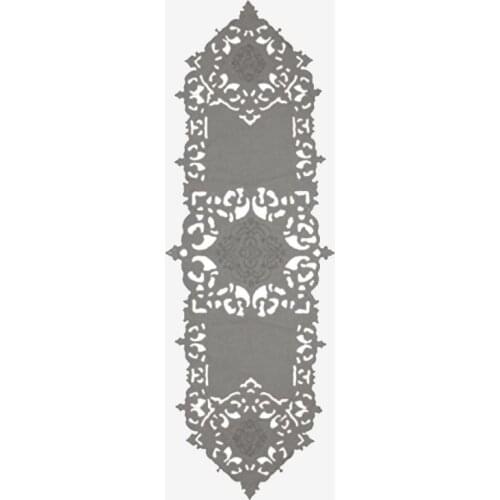 Cloveart Velvet Runner Gray