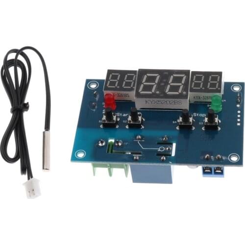 TS-HCM03 Digital Thermostat Temperature Controller Thermostat Board 12V Blue Output: Relay output, capacity 220V 10A / 12V 10A