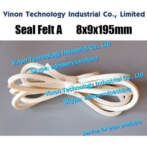 VZ300L 118065B Seal Felt A L=195mm (4pcs) for Work Tank on Sodic k VZ300L Wire Cut EDM Machine
