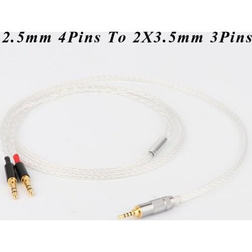 High Quality OCC 2.5mm Balanced Headphone upgrade cord cable For Hifiman SUNDARA he400i he400s HE560