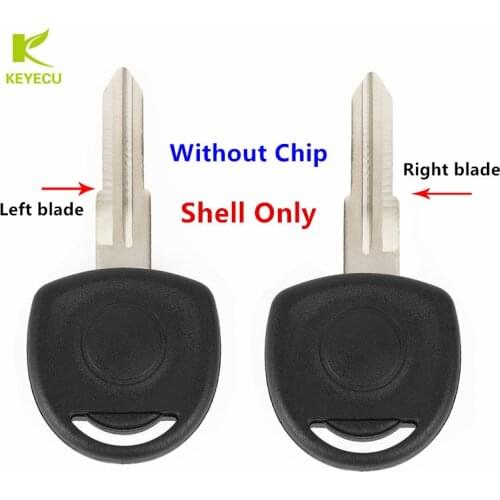KEYECU Replacement New Transponder Key Shell Case Fob for Opel Without Chip Uncut Left/Right Blade for optional