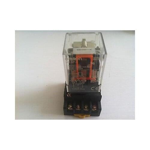 1 set OMRON MKS3P AC 110V Power Relay 11-Pin 3NO 3NC 10A 250VAC 3PDT With Base