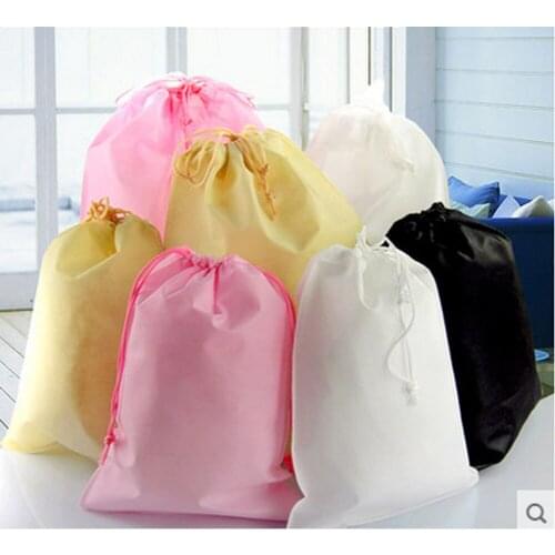 1pcs Nonwovens Storage bag Bunched drawstring bag Handbag Travel Sundries Storage Kids Toys Laundry Lingerie Makeup Pouch